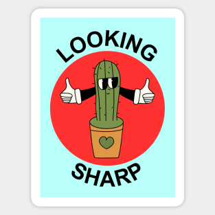 Looking Sharp | Cactus Pun Sticker